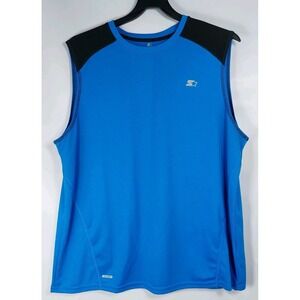 Starter Dry Star‎ Sleeveless Tank Top Mens XLarge Blue Active Wear